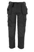 08131-010-09 Trousers with kneepad pockets and holster pockets - black