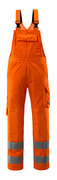 16869-860-14 Bib & Brace with kneepad pockets - hi-vis orange