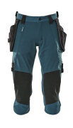 17049-311-09 ¾ Length Trousers with kneepad pockets and holster pockets - black