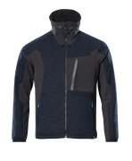17105-309-01009 Knitted Jacket with zipper - dark navy/black
