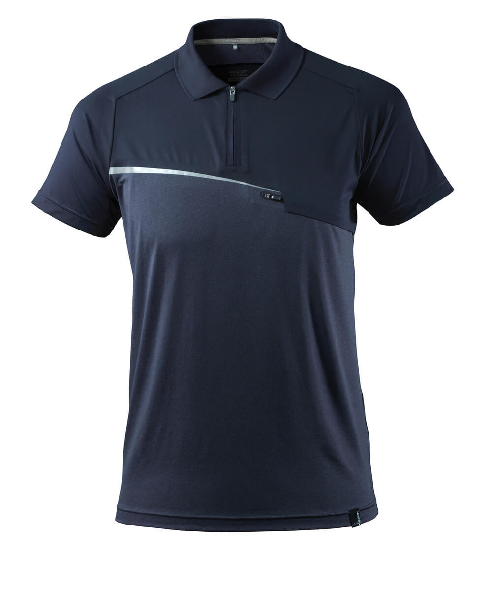 Polo Shirt,chest pocket,moisture wicking 17283-945