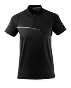 17283-945-09 Polo Shirt with chest pocket - black