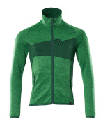 18103-316-33303 Fleece jumper with zipper - grass green/green
