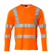 18281-995-14 T-shirt, long-sleeved - hi-vis orange