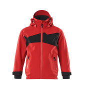 18901-249-20209 Outer Shell Jacket for children - traffic red/black