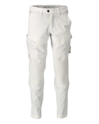 22079-605-06 Trousers with kneepad pockets - white