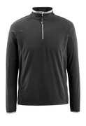 50148-239-09 Fleece jumper with half zip - black